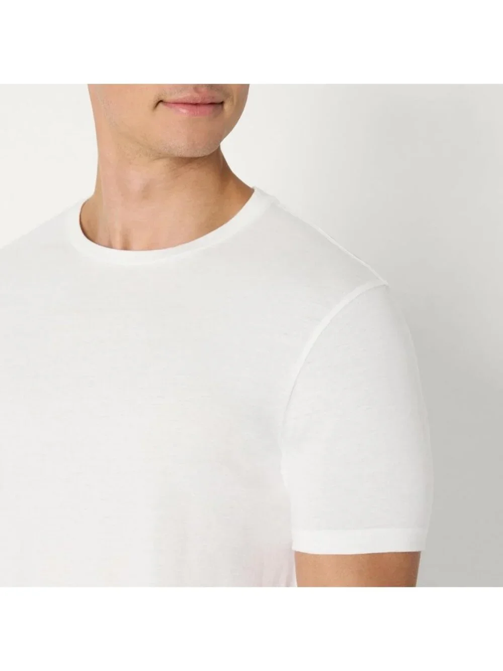Men's Slim Fit Crewneck Undershirts - 6 Pack, Soft Cotton Basics for Everyday